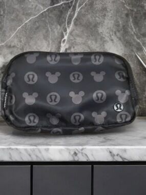 lululemon athletica Black Mickey Print belt bag